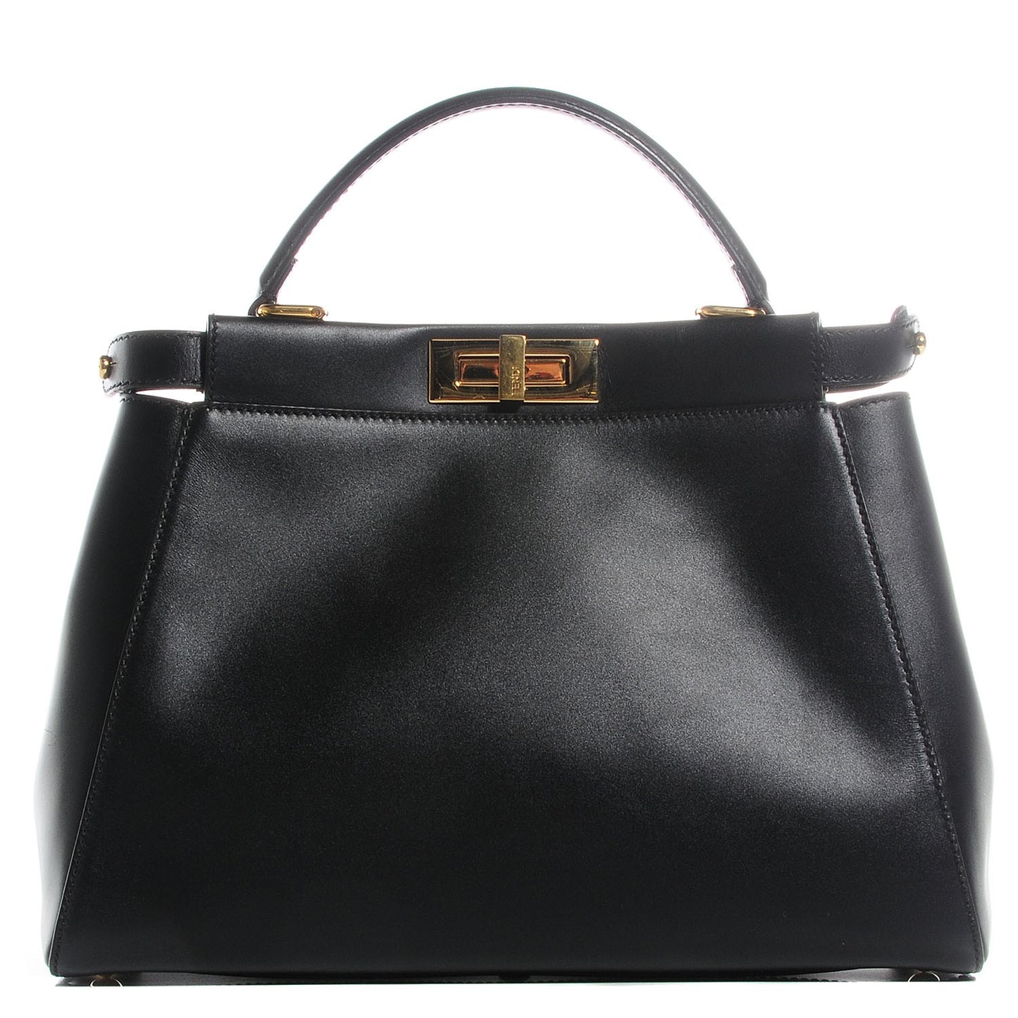 Vitello Morgan Fabric Jacquard Pequin Medium Peekaboo Iconic Satchel Black Tobacco