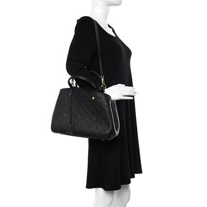 Louis Vuitton Empreinte Montaigne MM Black 2 of 11
