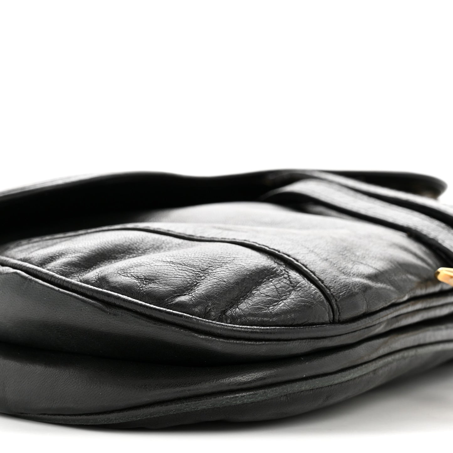 Calfskin Saddle Bag Black