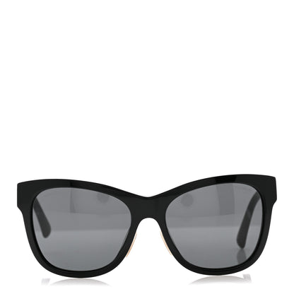 Chanel Acetate Square CC Sunglasses 5380-A Black 2 of 8