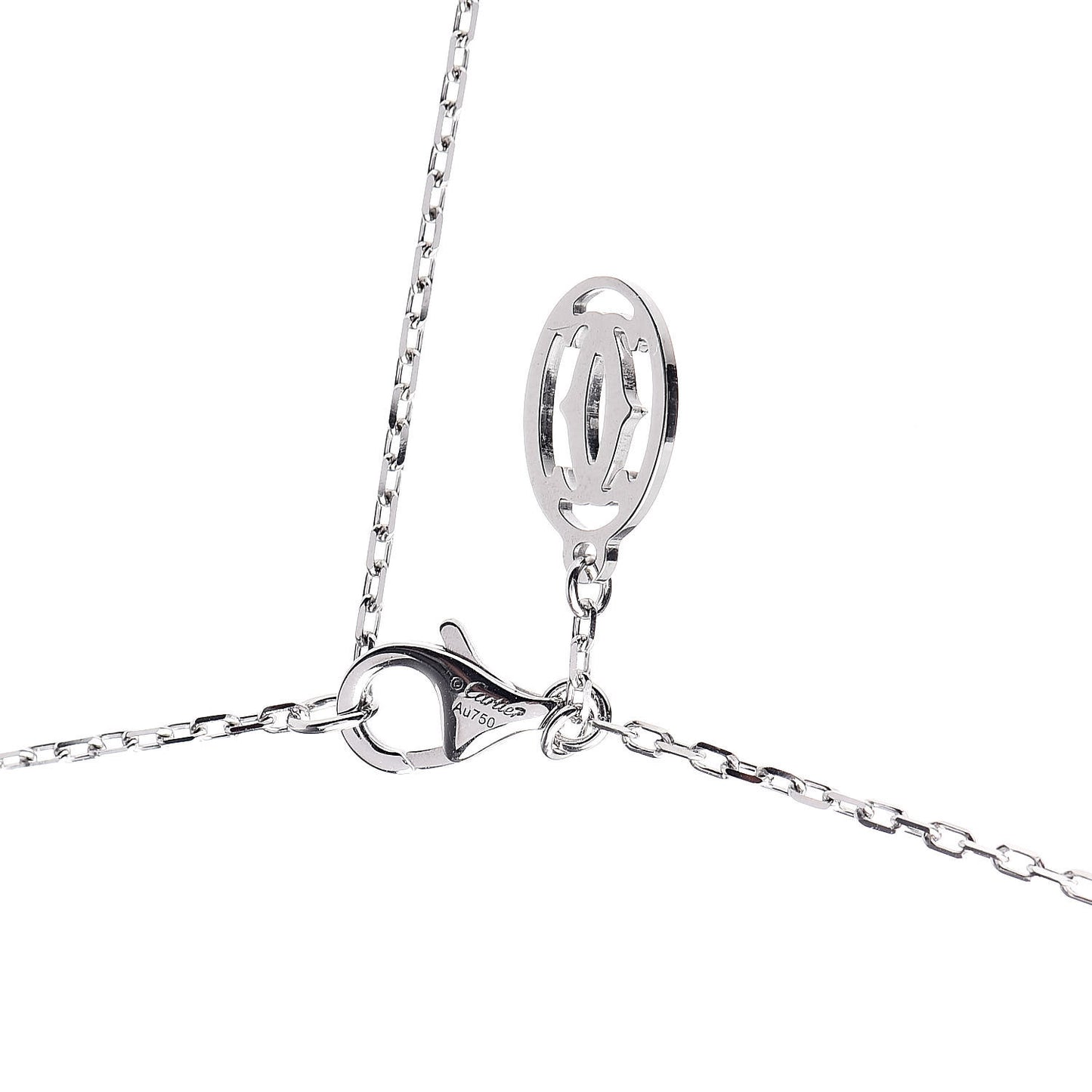 18K White Gold Diamond Pearl Himalia Pendant Necklace