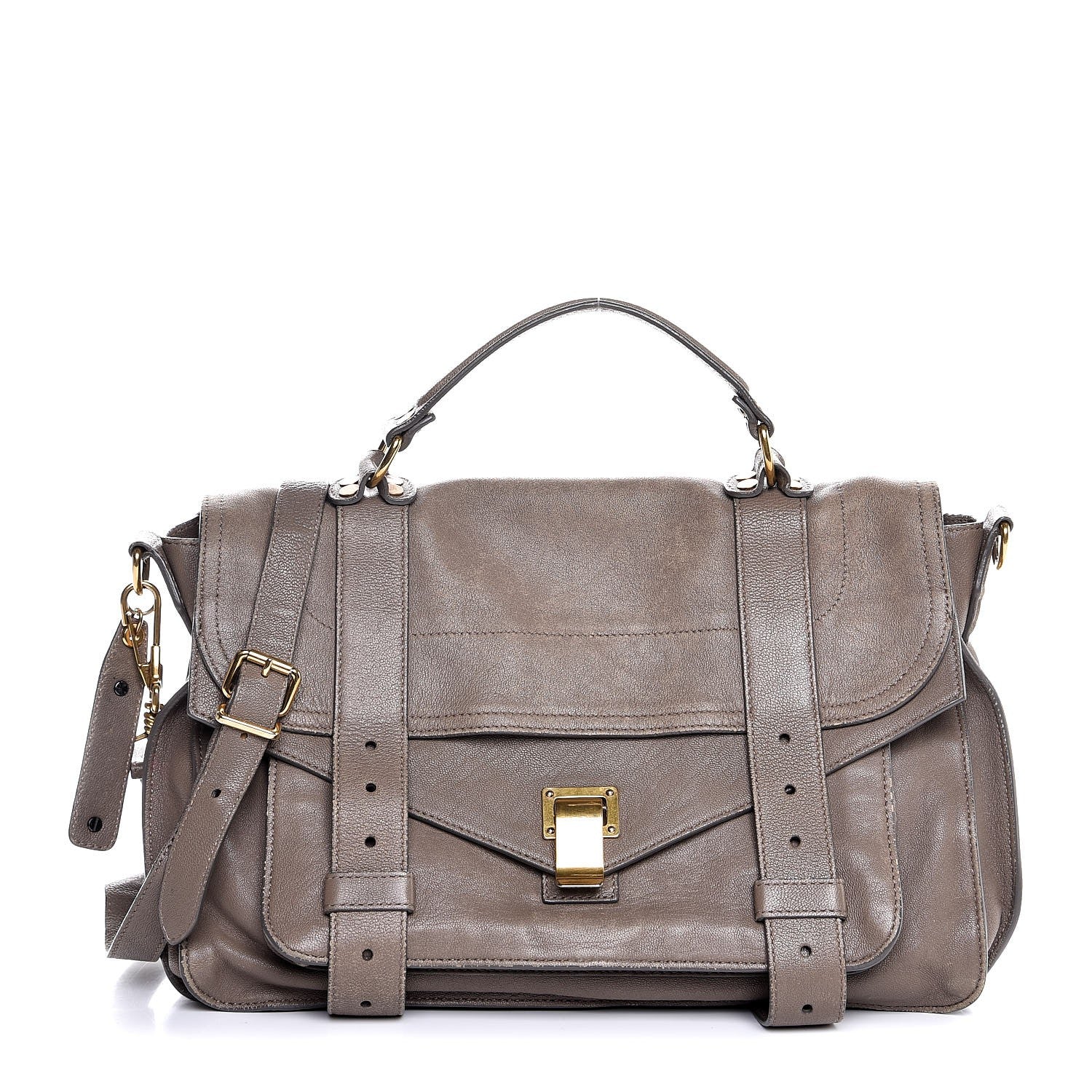 Proenza Schouler Lambskin Medium PS1 Satchel Smoke 1 of 8