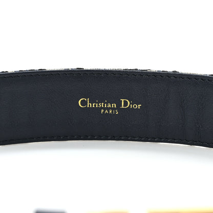 Christian Dior Oblique 30 Montaigne 35mm Belt 75 30 Blue 3 of 5