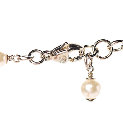 Chanel Pearl Crystal Camellia Express Multistrand Necklace Gold 4 of 5