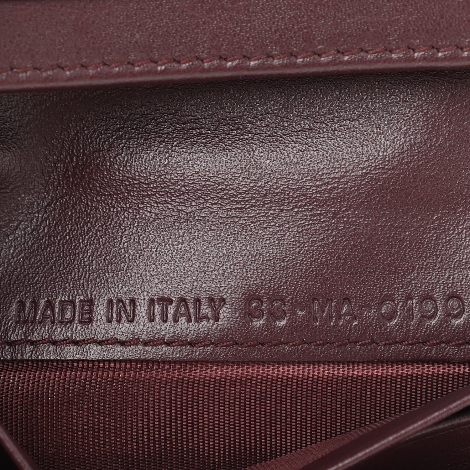 Christian Dior Oblique Saddle Lotus Wallet Burgundy 7 of 8