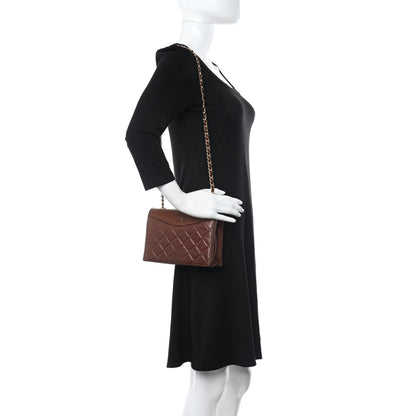 Chanel Lambskin Quilted CC Single Flap Brown 2 of 11