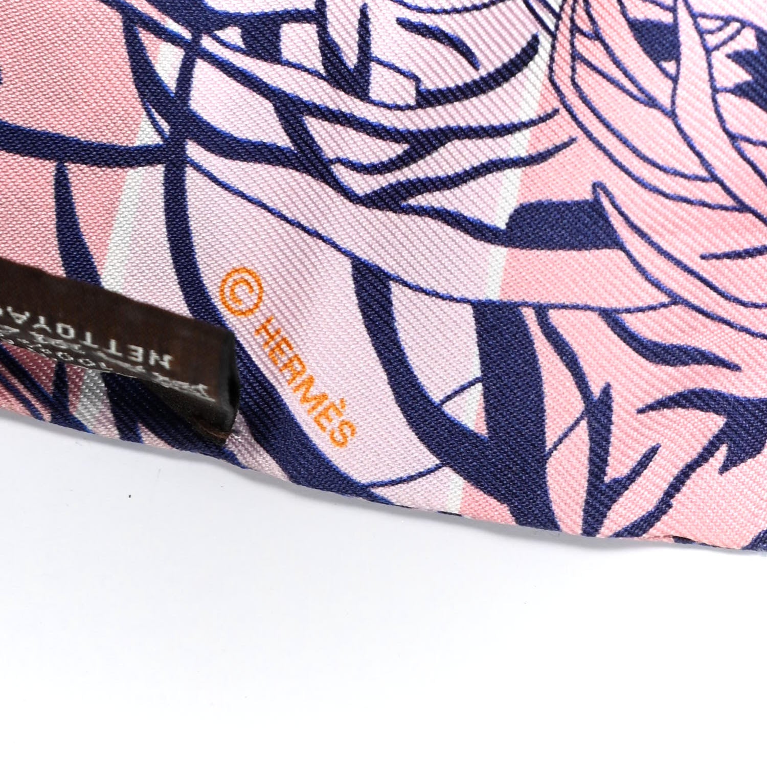Hermes Silk Jungle Love Rainbow Twilly Orange Encre Vieux Rose 4 of 5