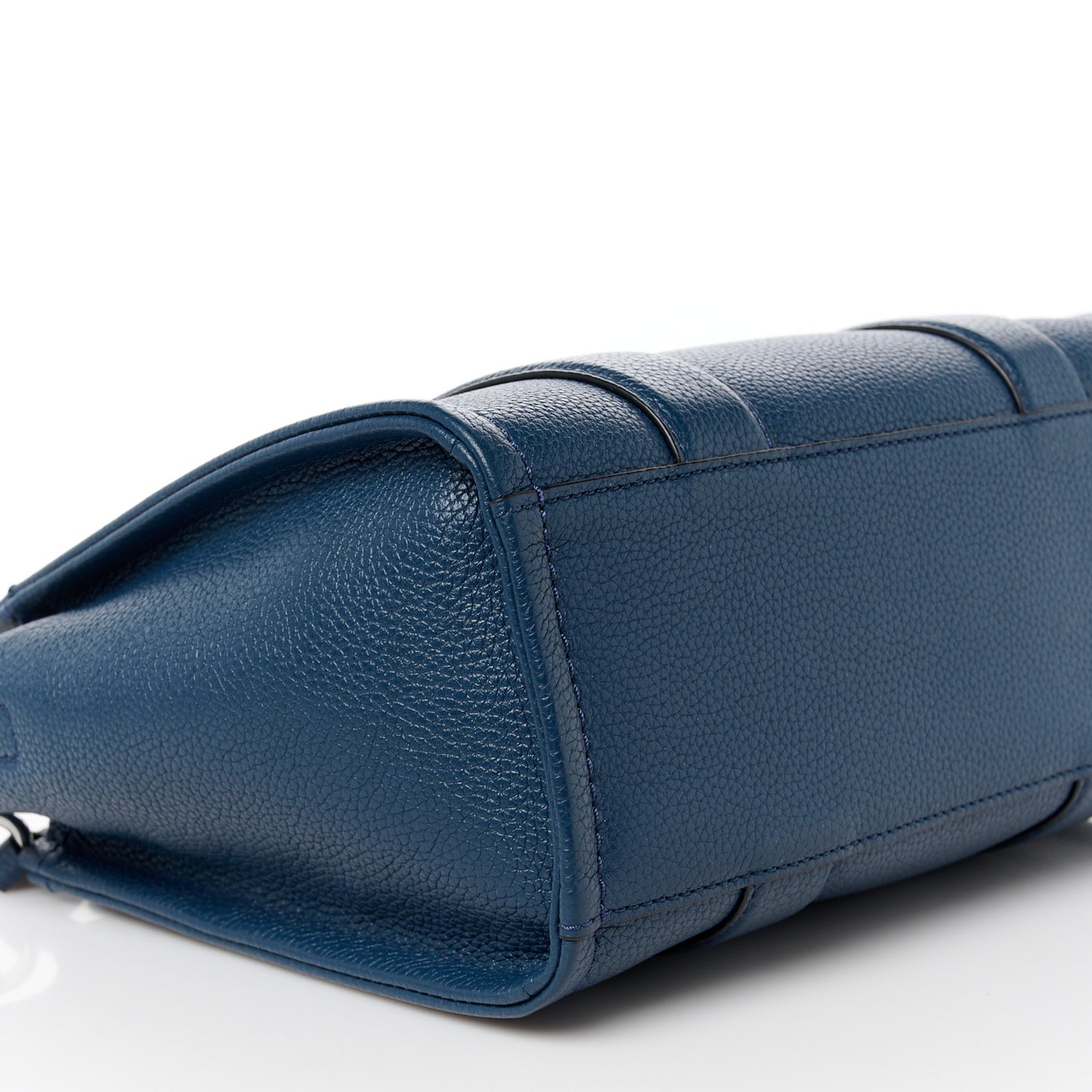 Grained Calfskin Small The Tote Bag Blue Sea