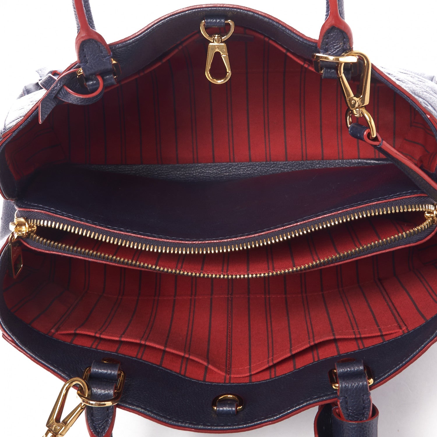 Louis Vuitton Empreinte Montaigne MM Marine Rouge 4 of 7