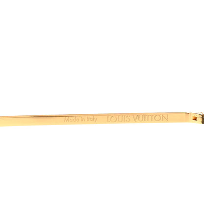 Louis Vuitton Monogram Cat Eye Z1438E Sunglasses Gold 5 of 10