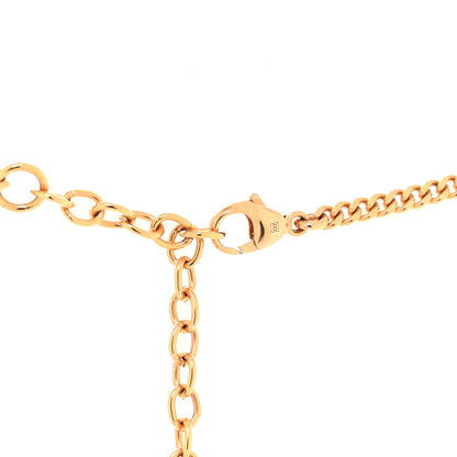 Gucci Crystal Pearl Double G Marmont Flower Necklace Rose Gold 4 of 5