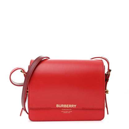 Burberry Smooth Calfskin Small Two Tone Grace Bag Red 1 of 10