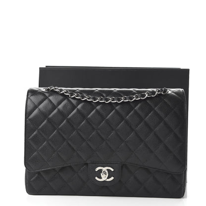 Chanel Caviar Quilted Maxi Double Flap Black 11 of 11