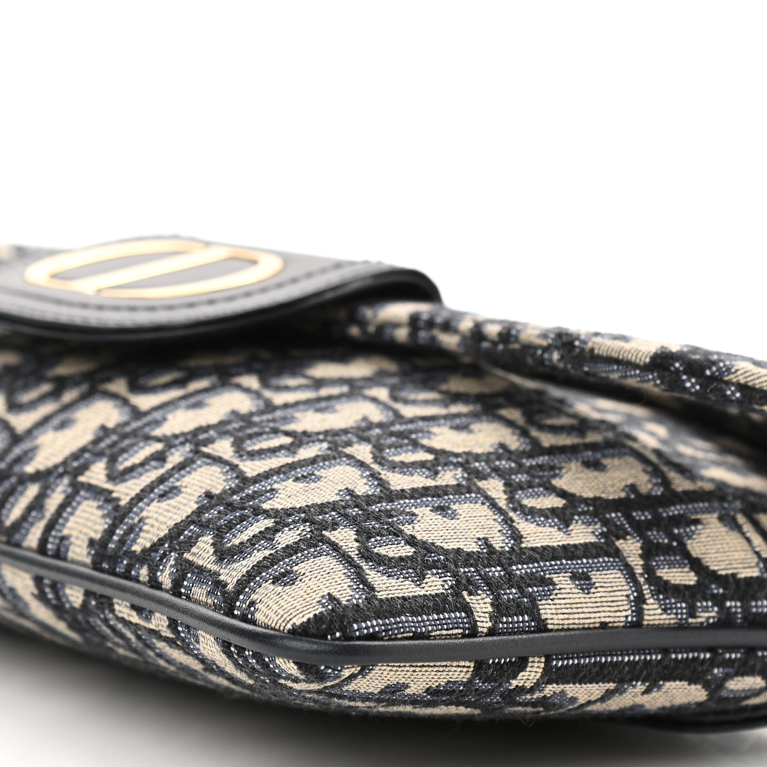 Christian Dior Oblique Medium Diordouble Chain Bag Blue 10 of 10