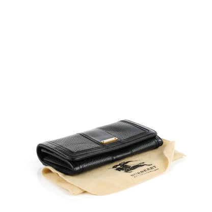 Burberry Grainy Calfskin Continental Wallet Black 4 of 7