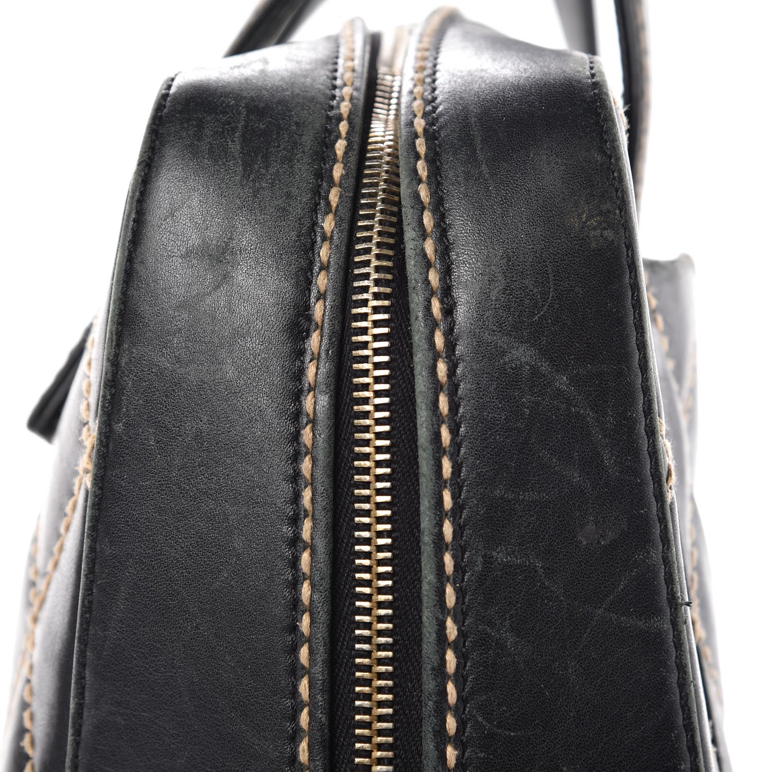 Chanel Calfskin Wild Stitch Top Handle Bag Black 17 of 17