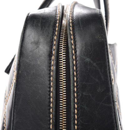 Chanel Calfskin Wild Stitch Top Handle Bag Black 17 of 17