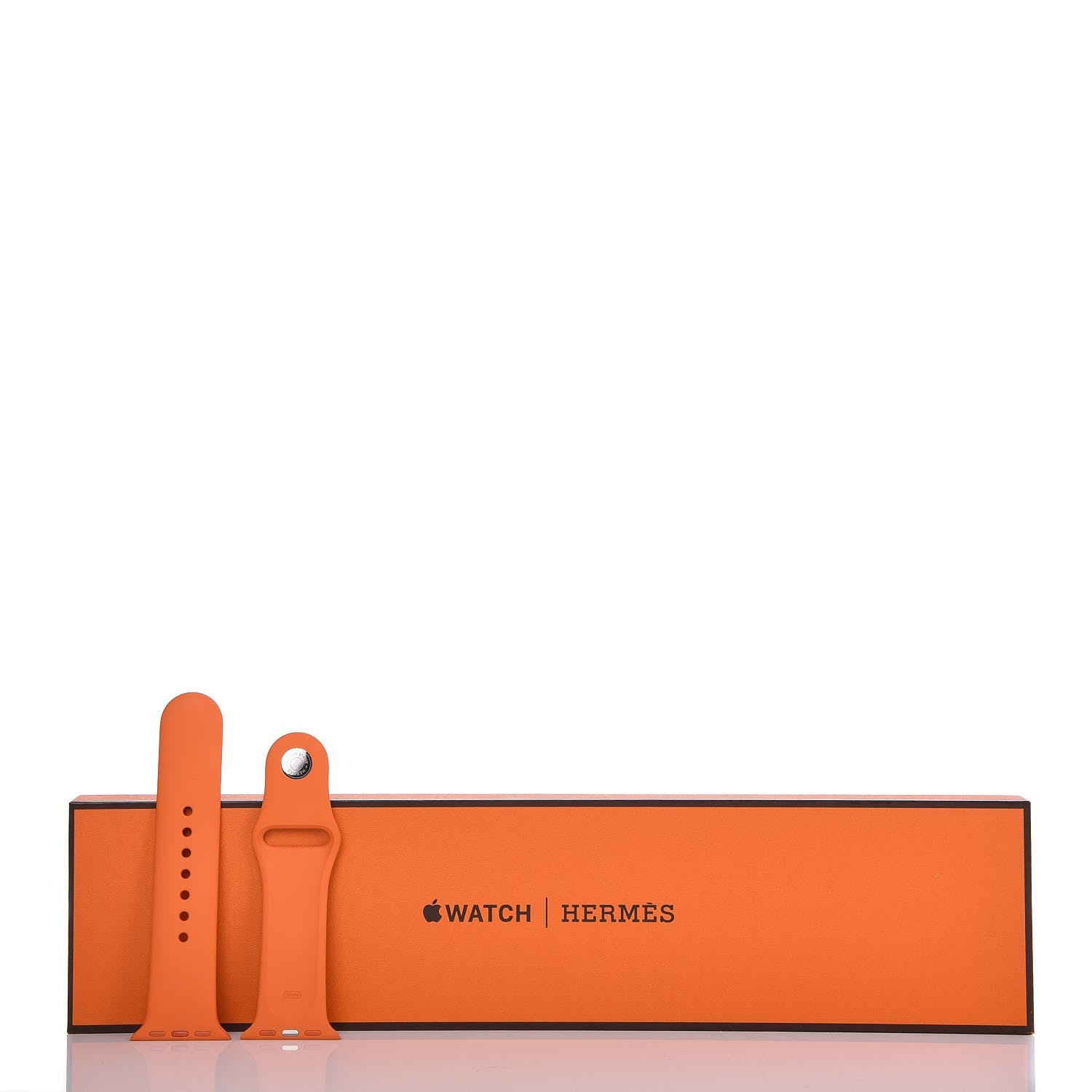 Hermes Silicone 38mm Apple Sports Watch Single Tour Band Orange 7 of 7