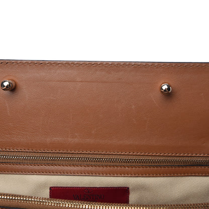 Valentino Garavani Vitello Lace Demetra Satchel Cognac 8 of 18