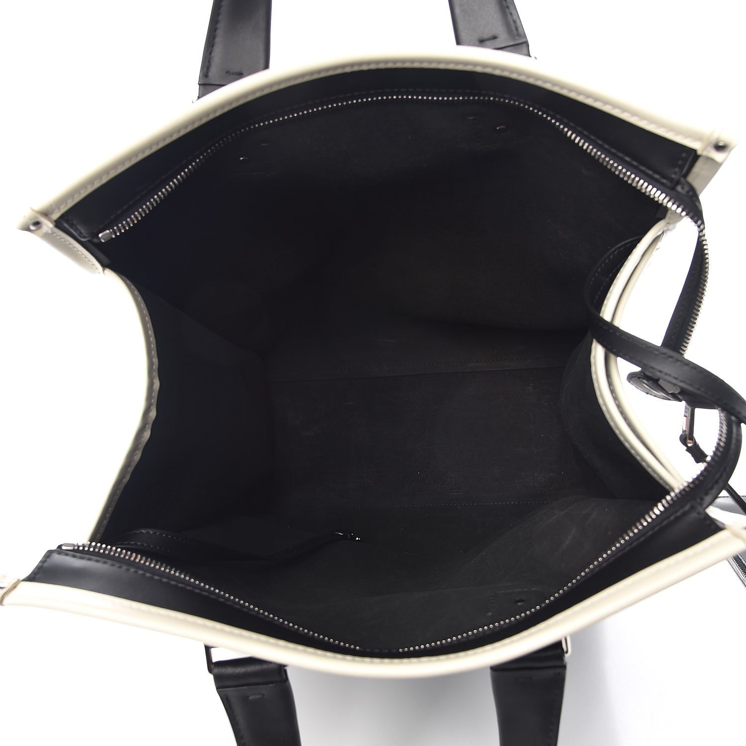 Valentino Garavani Mens Calfskin Striped Tote Black 6 of 12