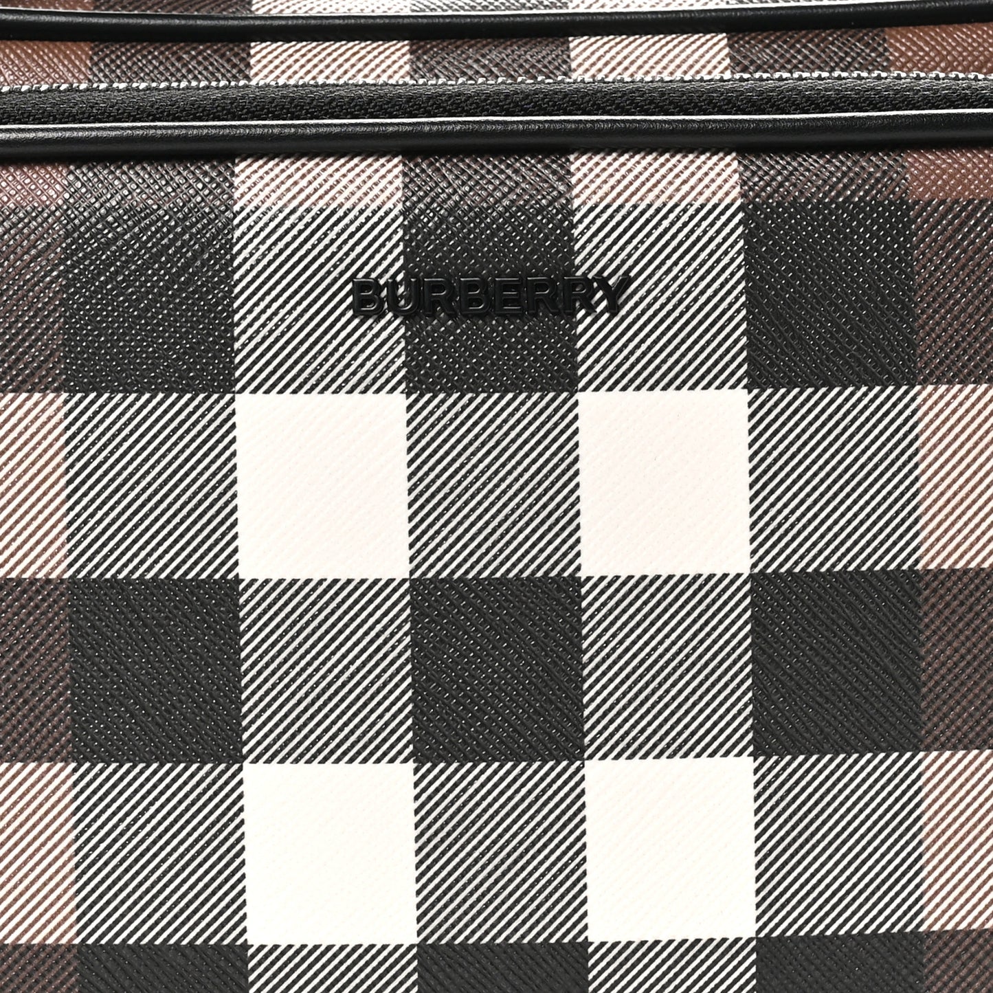 Canvas Check Paddy Messenger Birch Brown