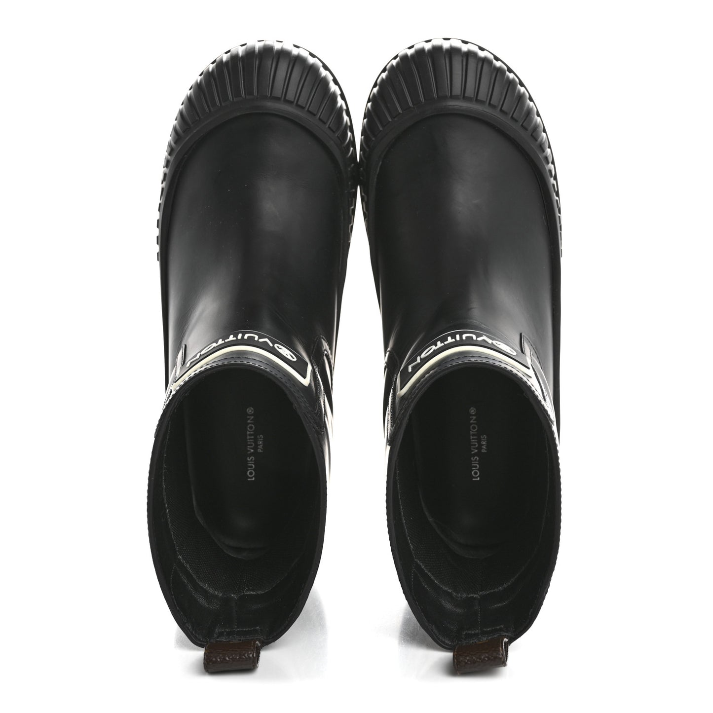 Calfskin Polar Flat Ankle Boots 38 Black