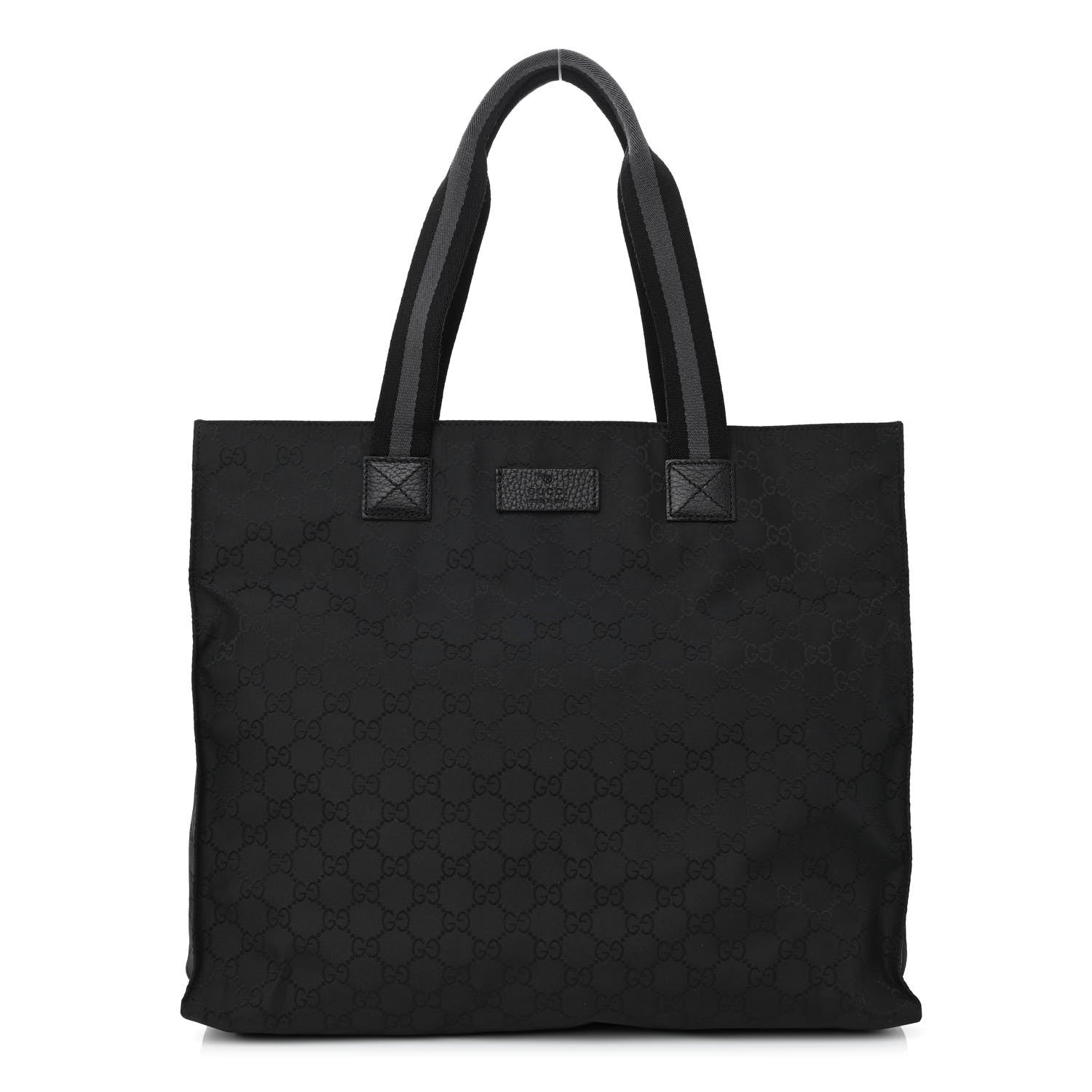 Gucci Nylon Monogram Tote Black 1 of 8