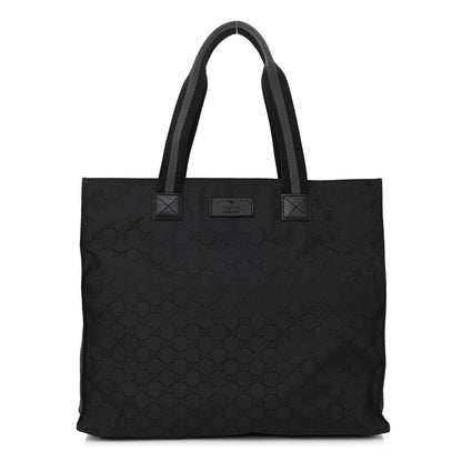 Gucci Nylon Monogram Tote Black 1 of 8