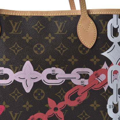 Louis Vuitton Monogram Bay Neverfull MM Rose Ballerine Poppy 10 of 10