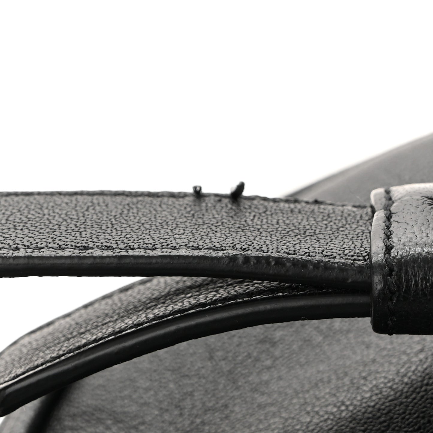 Calfskin Y Studs Crossbody Bag Black