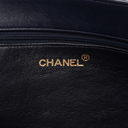 Chanel Lambskin CC Tote Navy 6 of 12