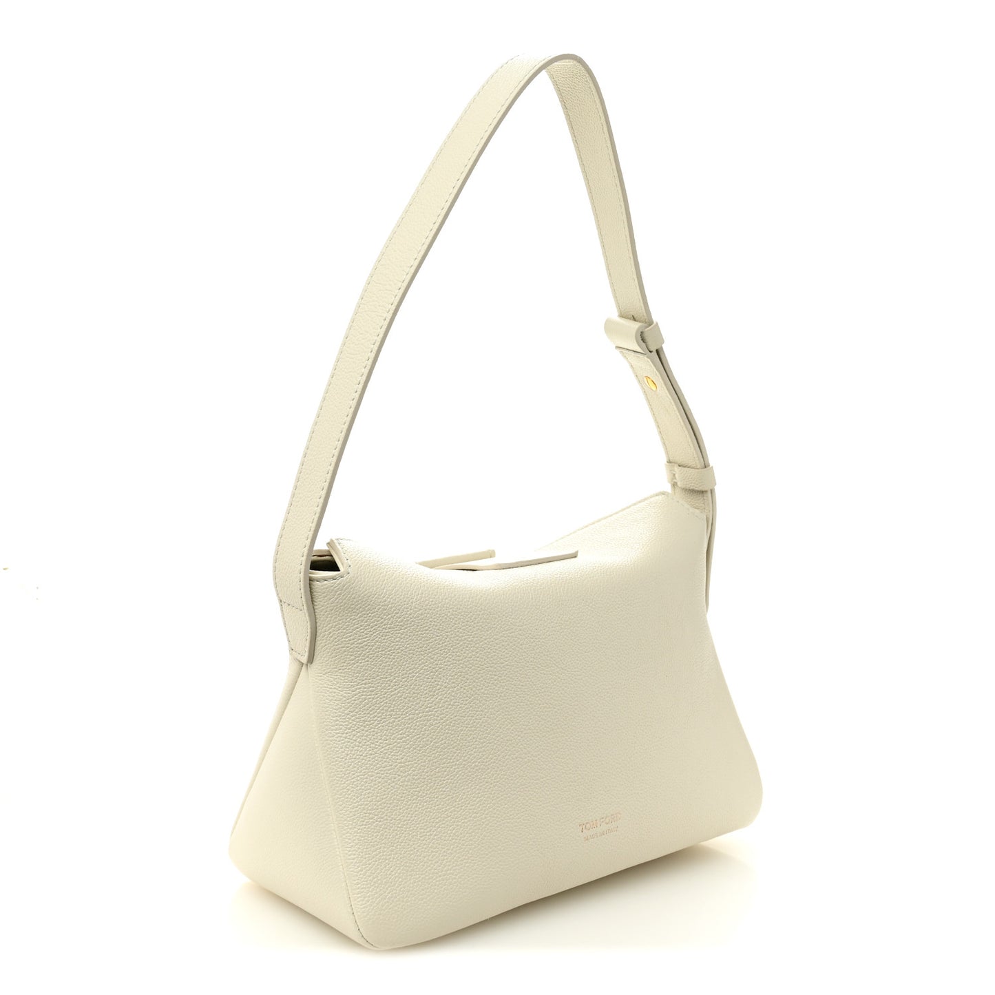 Grained Calfskin Mini TF Hobo White