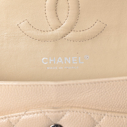 Chanel Caviar Quilted Medium Double Flap Beige Clair 9 of 12