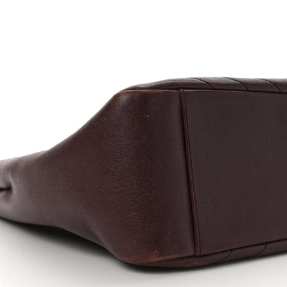 Saint Laurent Sheepskin Matelasse Chevron Large Monogram Shopping Bag Burgundy 7 of 10