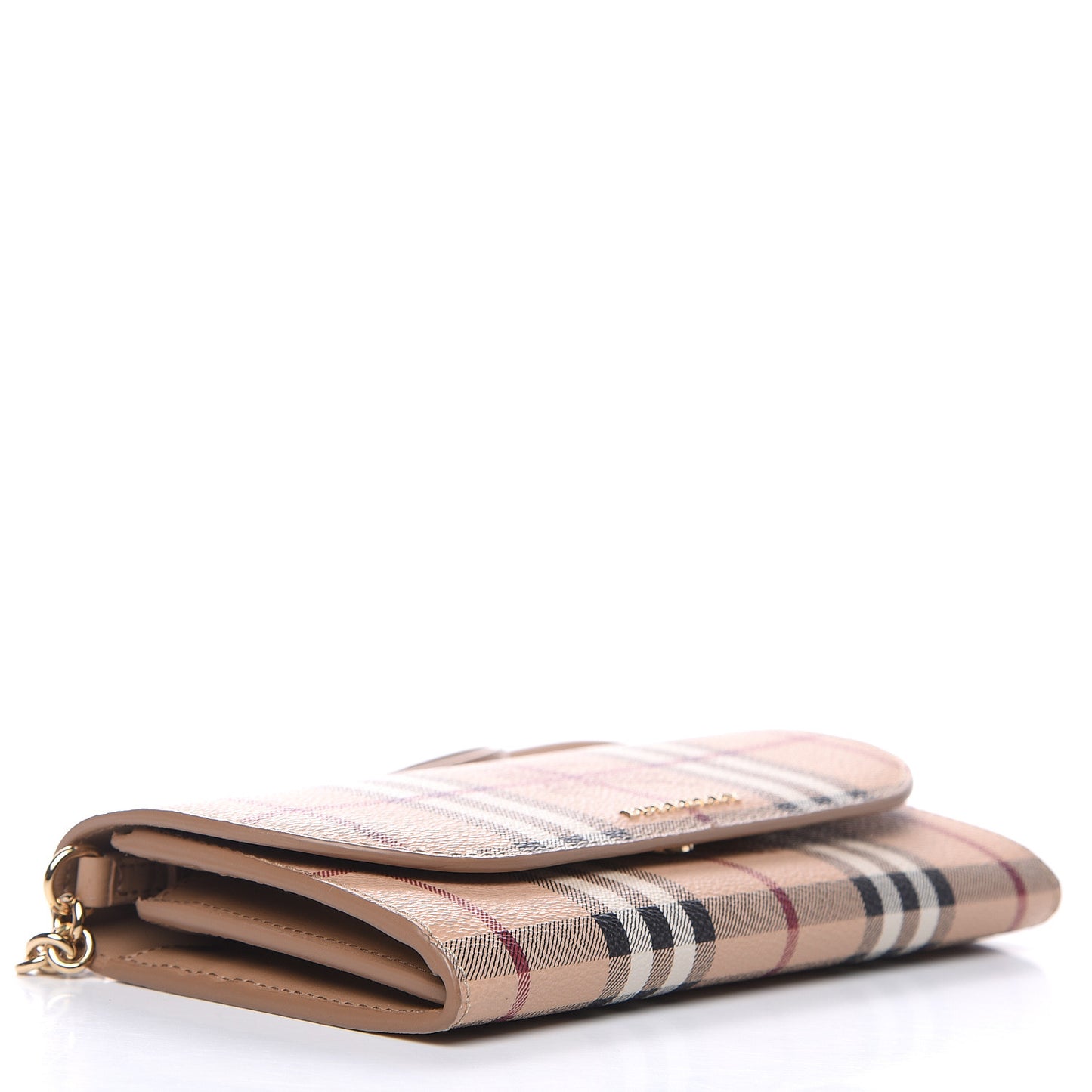Haymarket Check Henley Wallet On Chain Mid Camel
