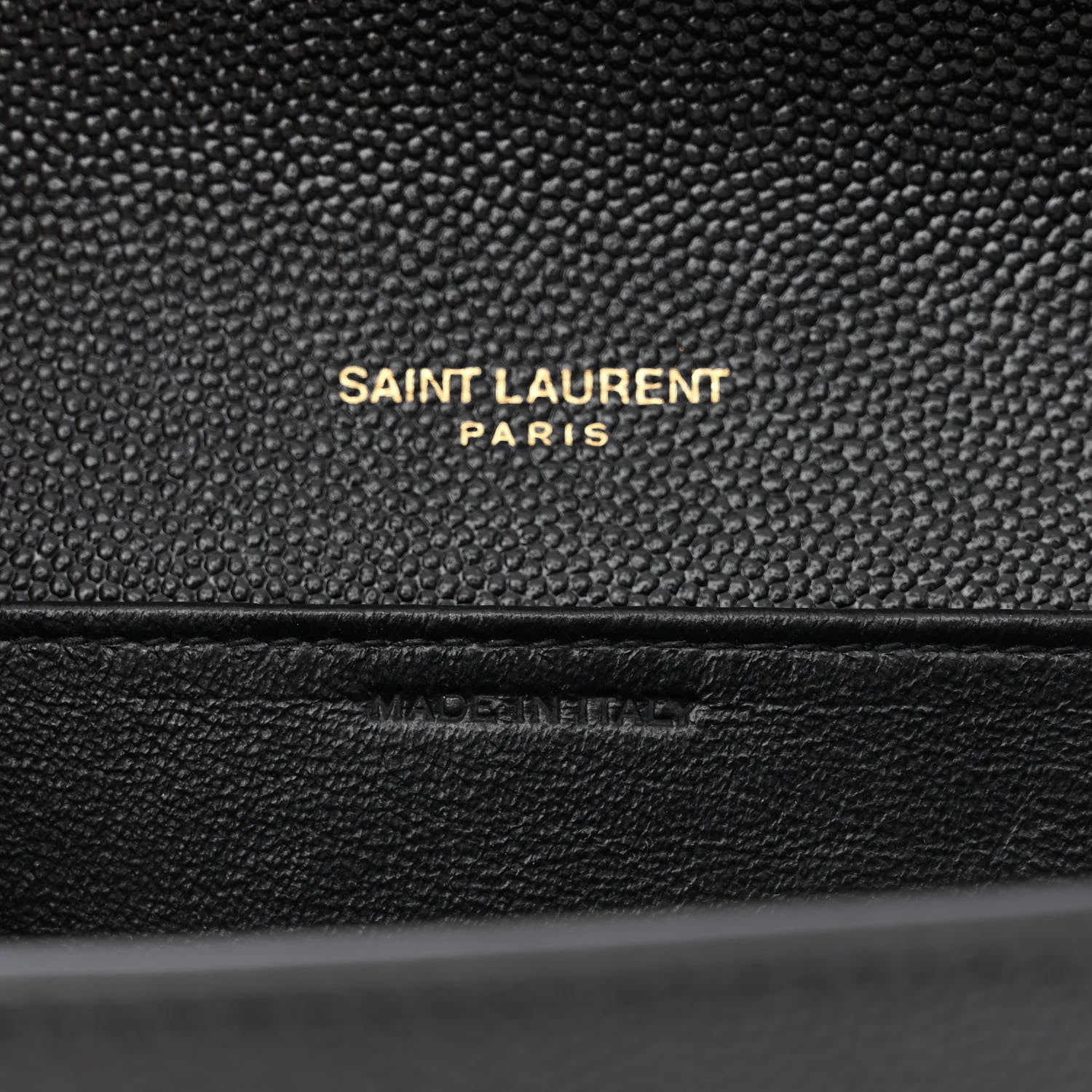 Saint Laurent Grain de Poudre Uptown Chain Wallet Black 8 of 12