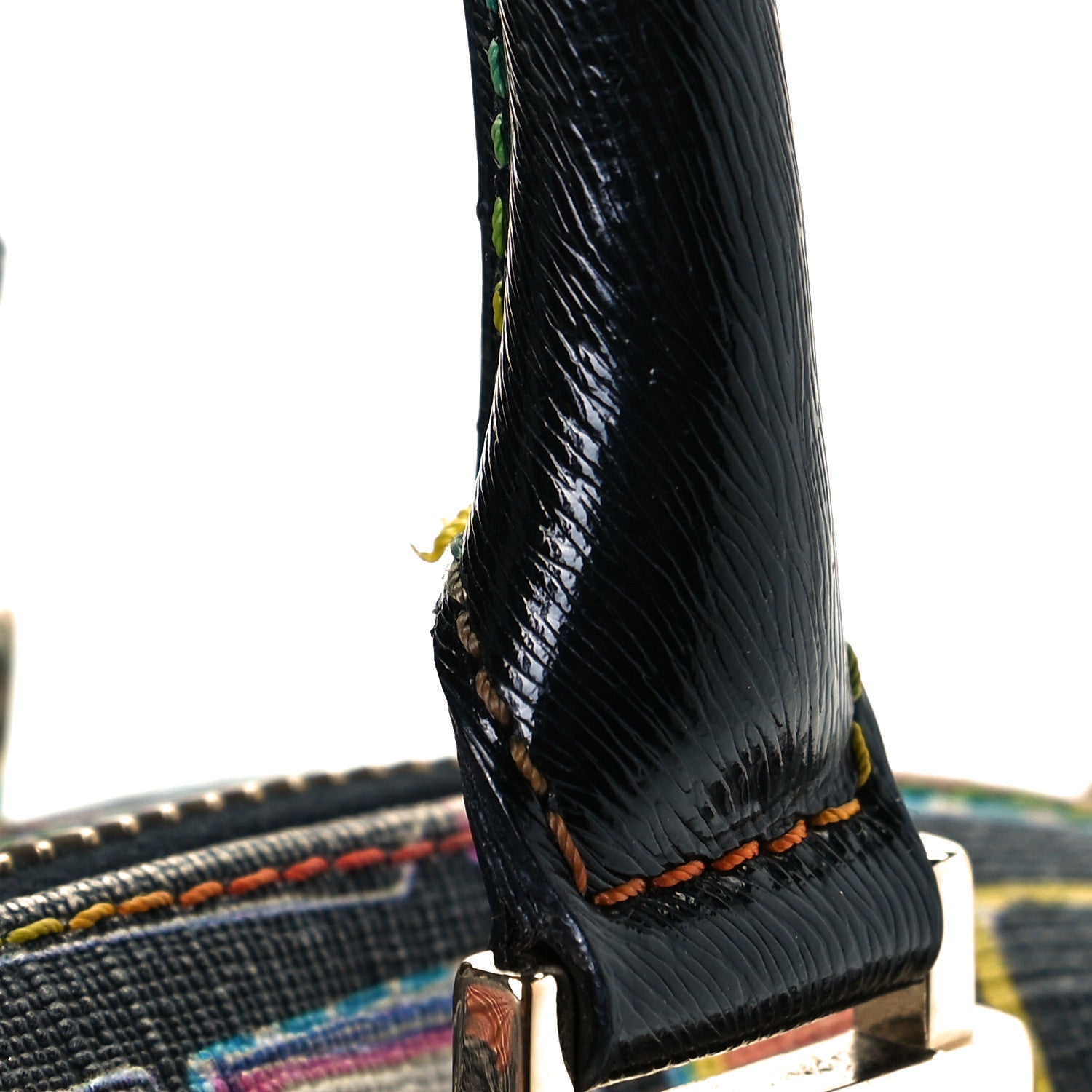 Fendi Zucca Spalmati Vitello FF Multicolor Forever Boston Multicolor Black 8 of 8