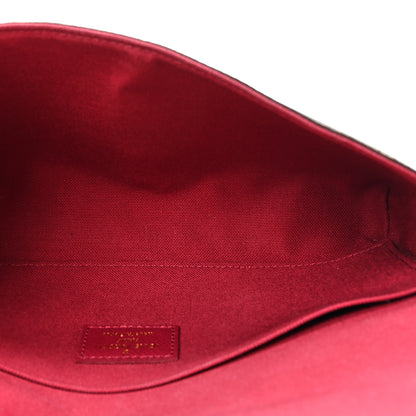 Louis Vuitton Monogram Pochette Felicie Chain Wallet Fuchsia 6 of 11