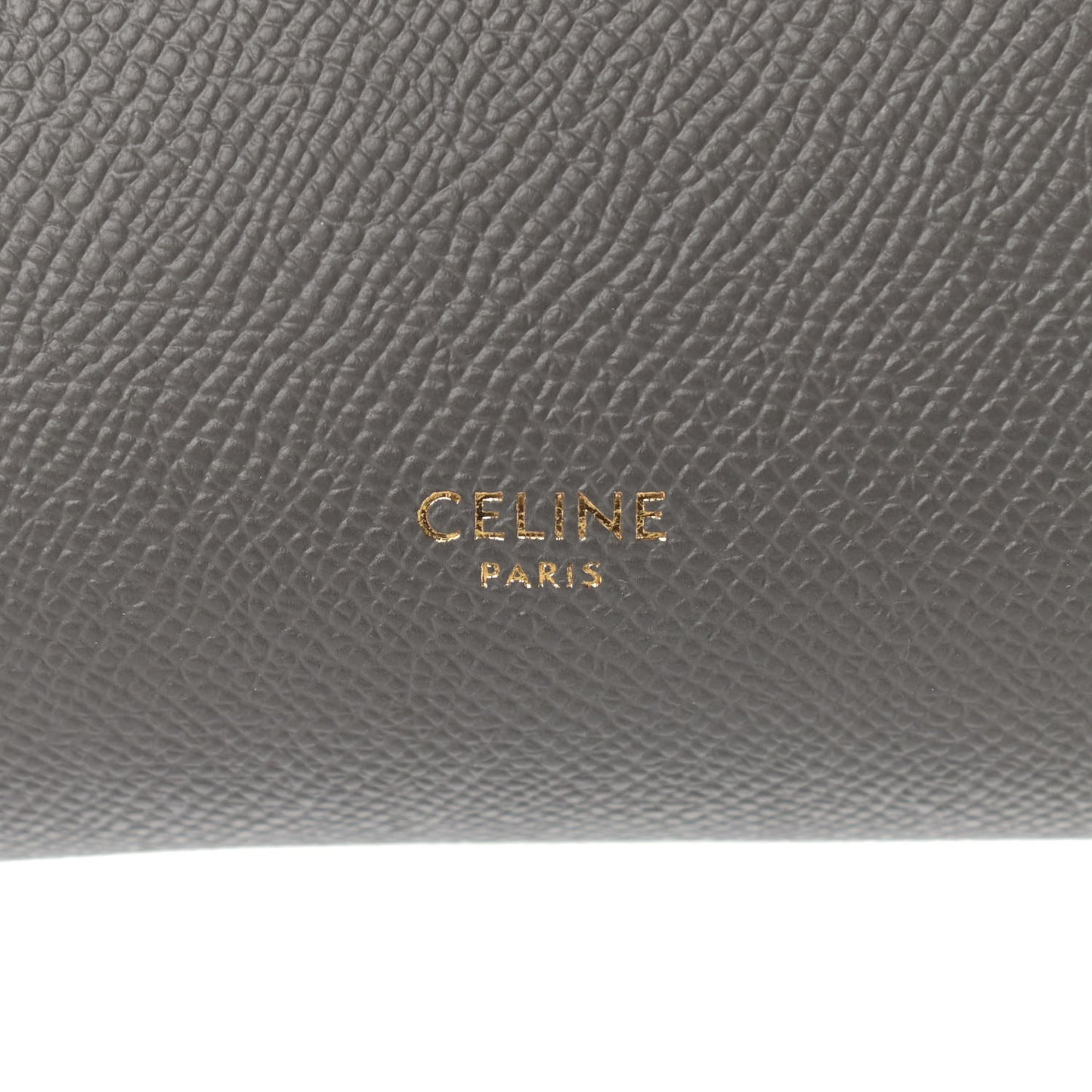 Grained Calfskin Micro Belt Bag Grey