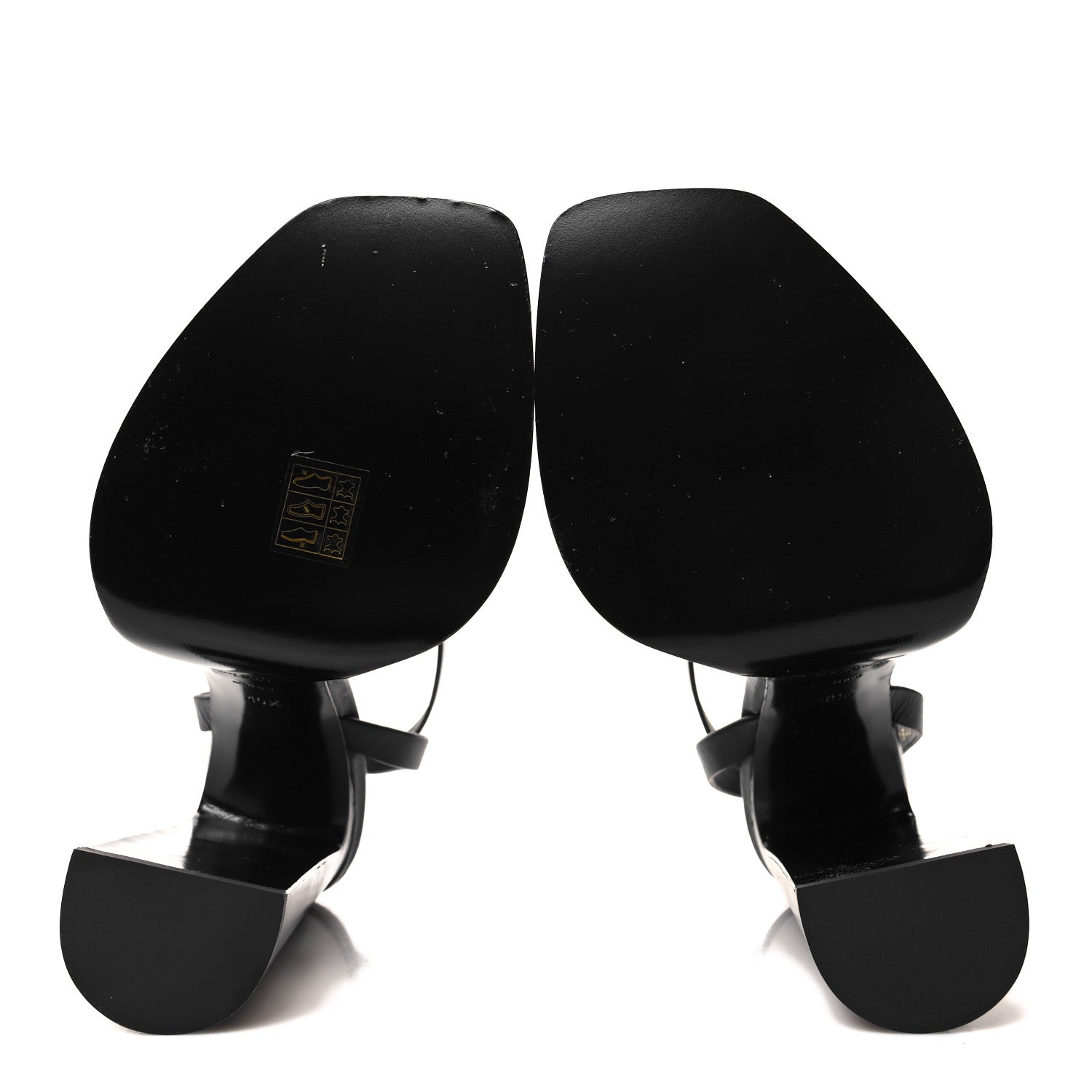 Saint Laurent Calfskin Platz 105 Platform Sandals 40.5 Black 5 of 8