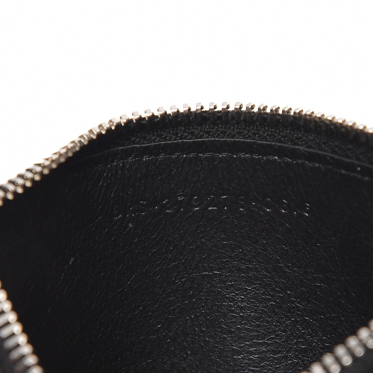 Saint Laurent Grained Calfskin 5 Fragments Zip Pouch Card Holder Black 8 of 8