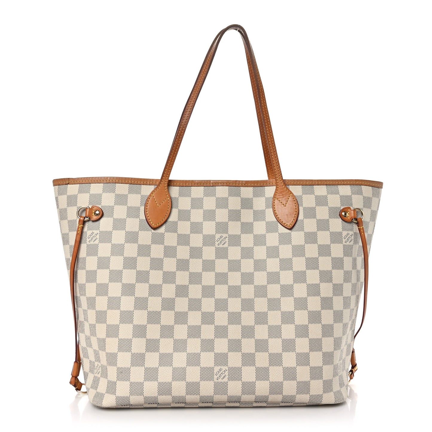 Damier Azur Neo Neverfull MM Rose Ballerine