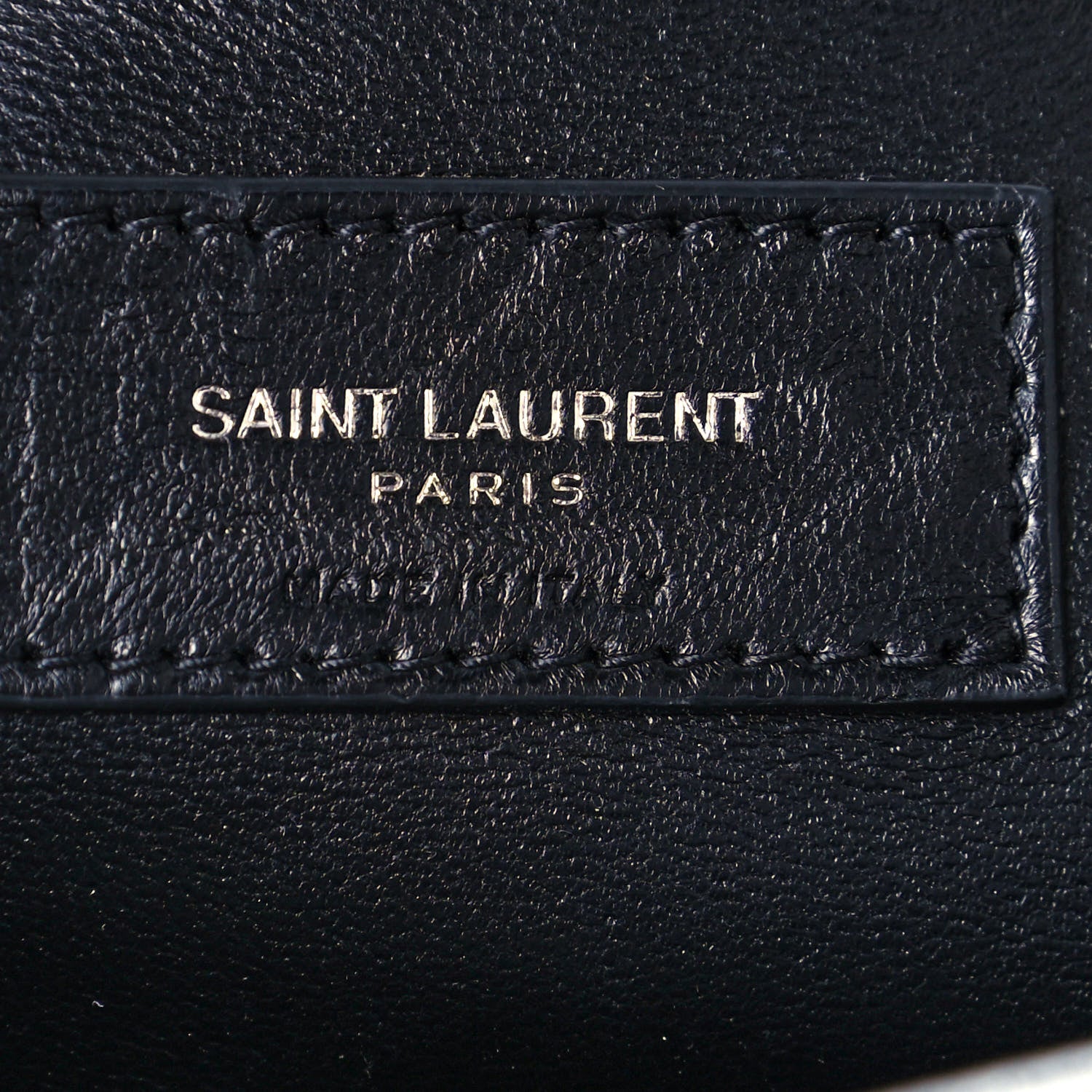 Saint Laurent Metallic Lambskin Quilted Sade Puffer Envelope Clutch Argento 6 of 13
