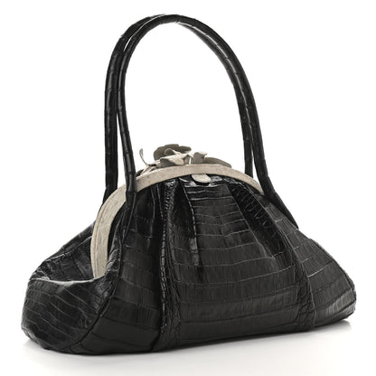 Nancy Gonzalez Crocodile Top Handle Black 3 of 9