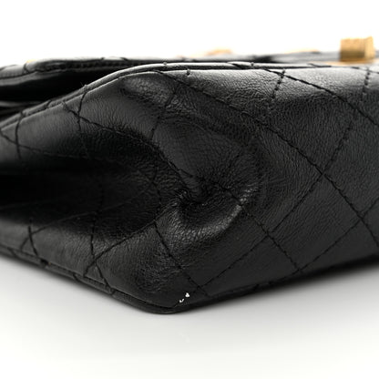 Chanel Calfskin Quilted Spoon Charms Brasserie 2.55 Reissue 225 Flap Black 9 of 14