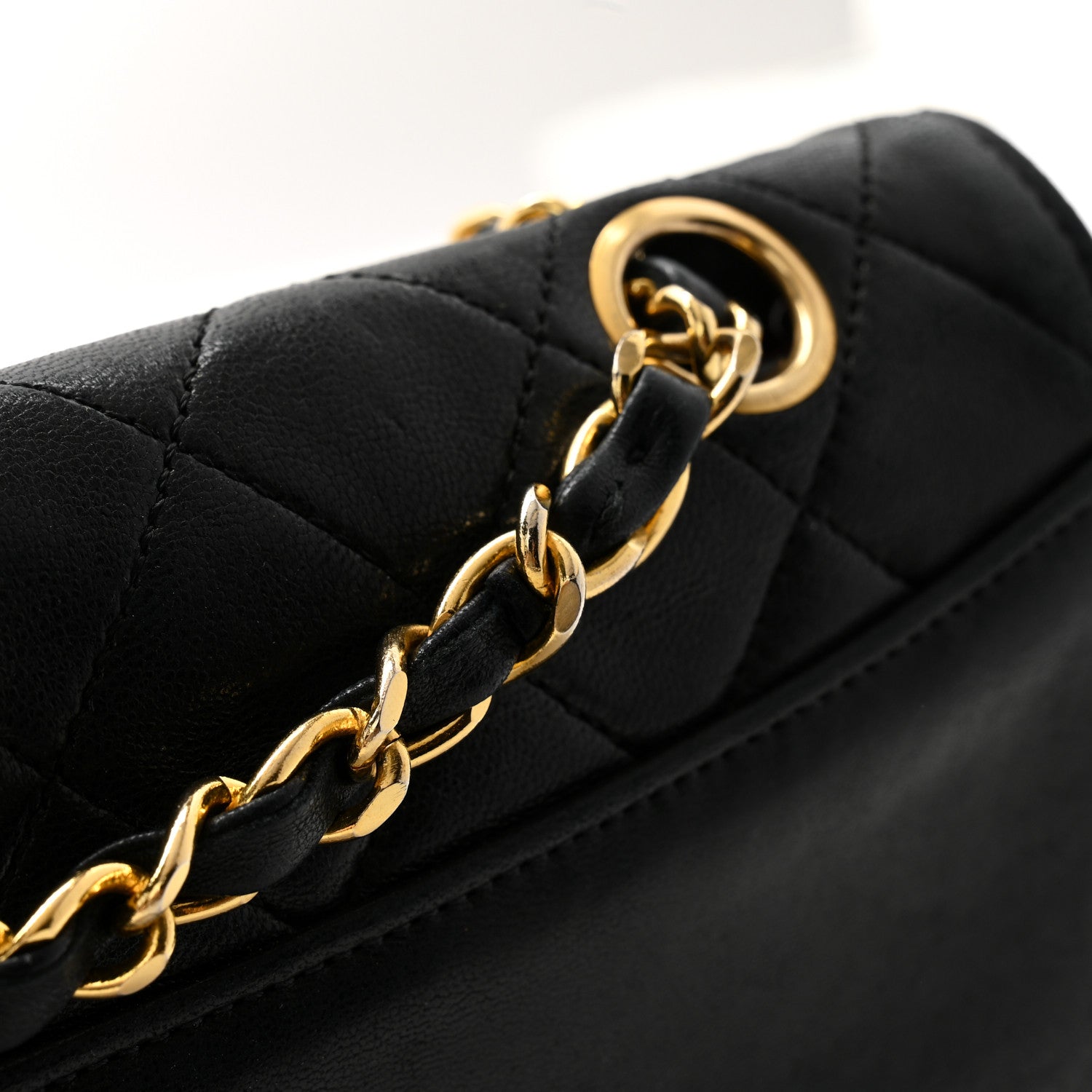Chanel Lambskin Quilted Small Single Flap Black 13 of 15