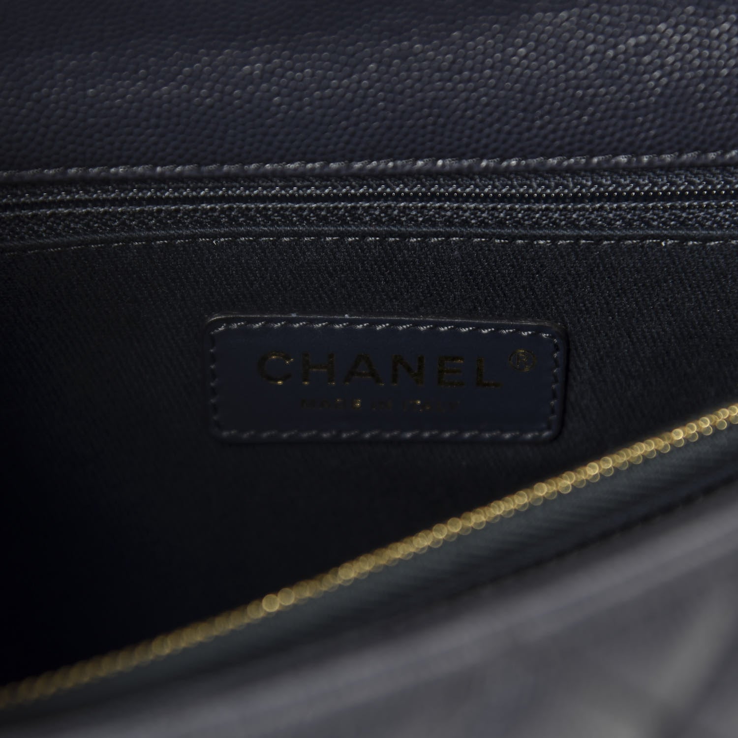 Chanel Caviar Quilted Small Coco Handle Flap Navy 8 of 11