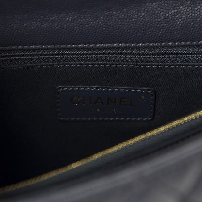 Chanel Caviar Quilted Small Coco Handle Flap Navy 8 of 11