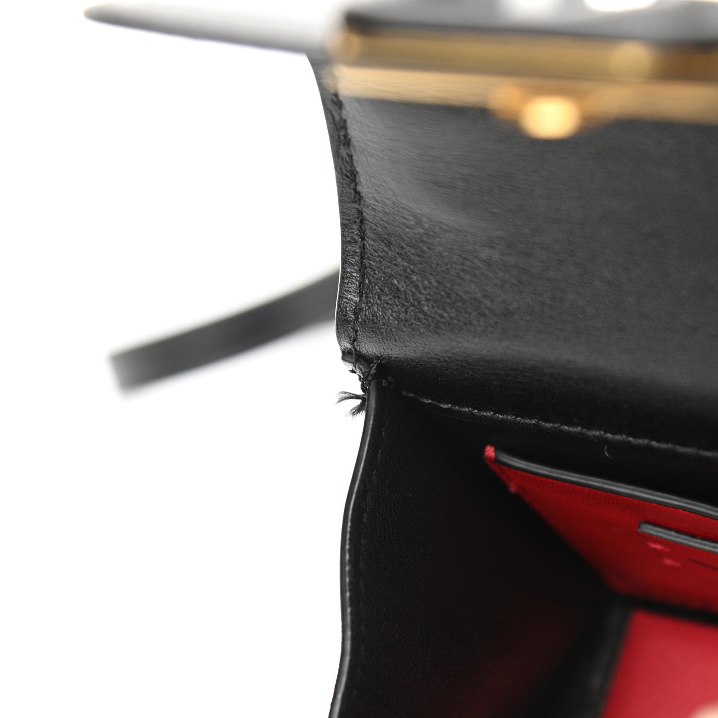 Smooth Calfskin Micro VSling Shoulder Bag Black