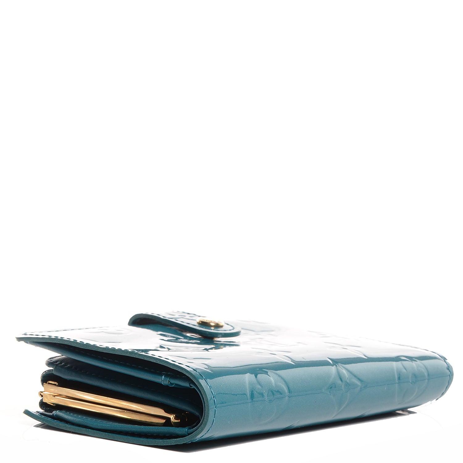 Louis Vuitton Vernis French Purse Wallet Blue Galactic 4 of 7